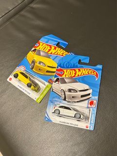 Hot Wheels ‘99 Honda Civic Type R [EK9] White and Yellow SET