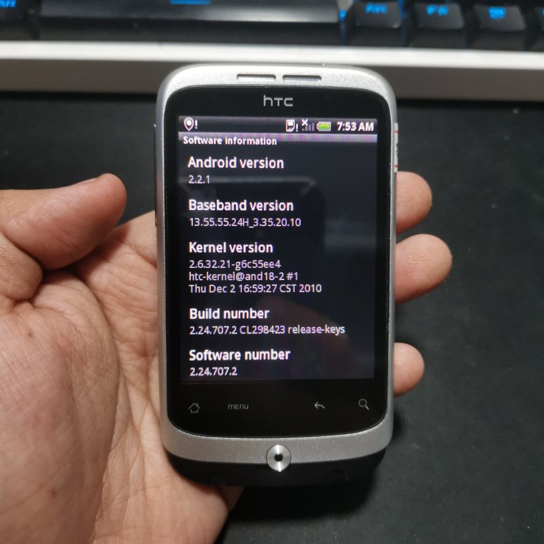 HTC Wildfire A3333 | Item Code: 88 (Category: Android Others) located in Caloocan City. Submitted by christian.montalban (Listing ID 1251106498, Image 3). Description: HTC Wildfire A3333 | Item Code: 88 Price: P1,799.00 Color: Silver 512MB ROM | 384MB RAM 3.2" TFT LCD Display 1,300 mAh Li-Ion Removable Battery OS: Android 2.2.1 Note: No Back Cover Package: Unit Only Location: North Caloocan For Meetup: SM Fairview COD (Shipping Fee covered by Buy