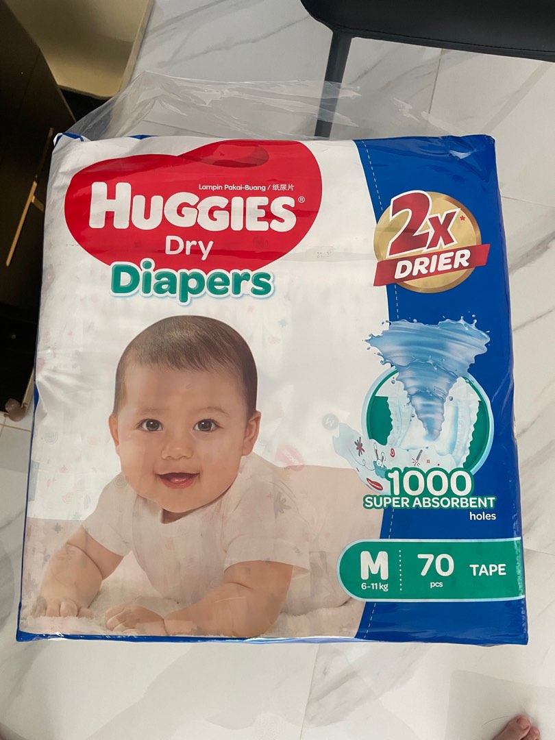 Huggies Diapers M size, Babies & Kids, Bathing & Changing, Diapers