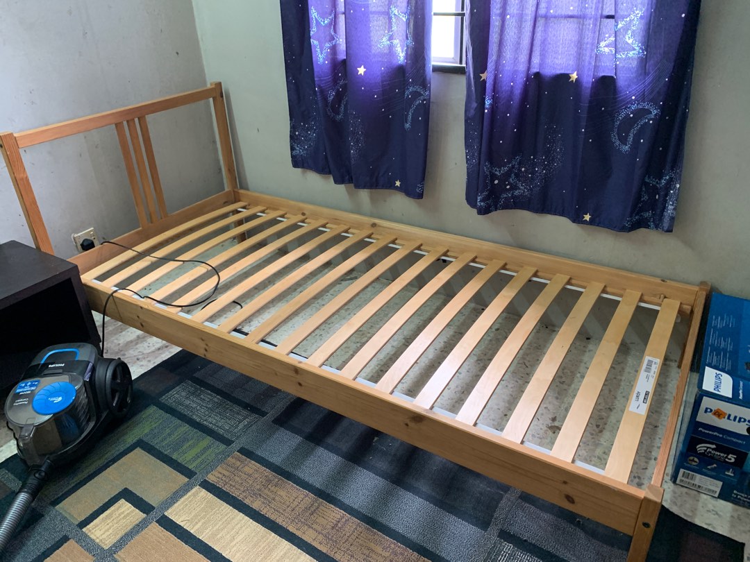 Ikea fjellse Single Bed Frame, Furniture & Home Living, Furniture, Bed