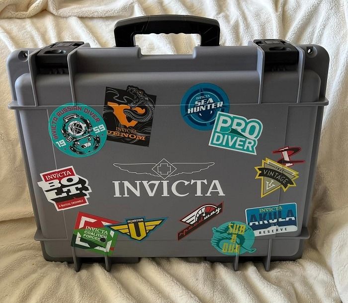 Invicta 15 Slot Impact Watch Dive Case Patch Grey Men s Fashion
