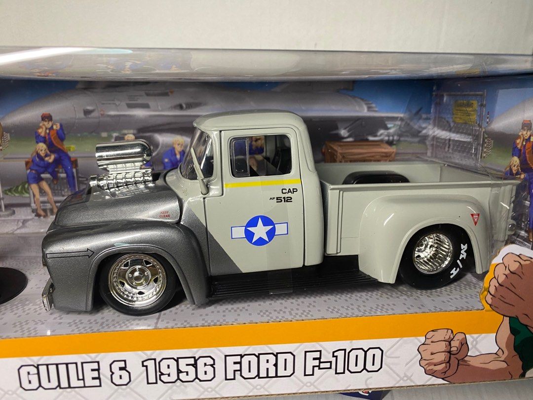 1956 Ford F-100 w/Guile Street Fighter Figure