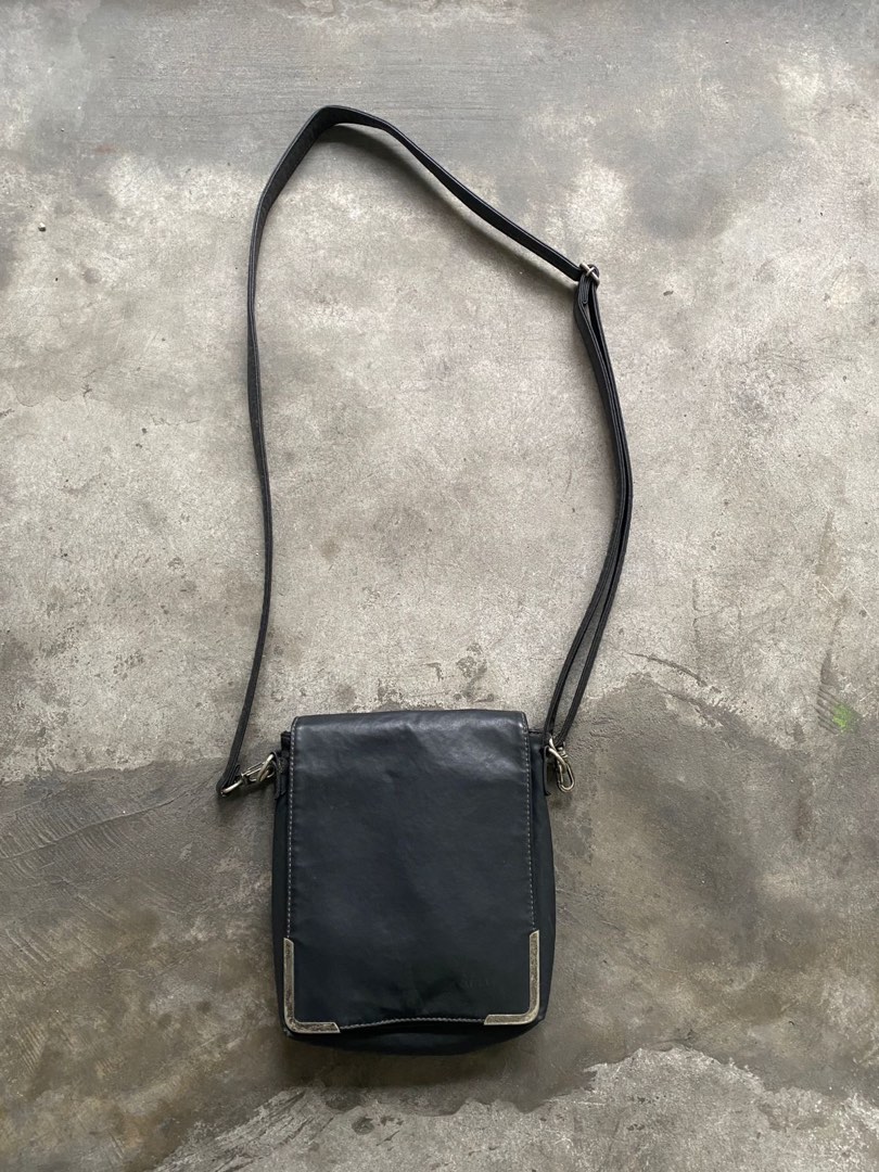 Jean paul gaultier leather sling bag on Carousell