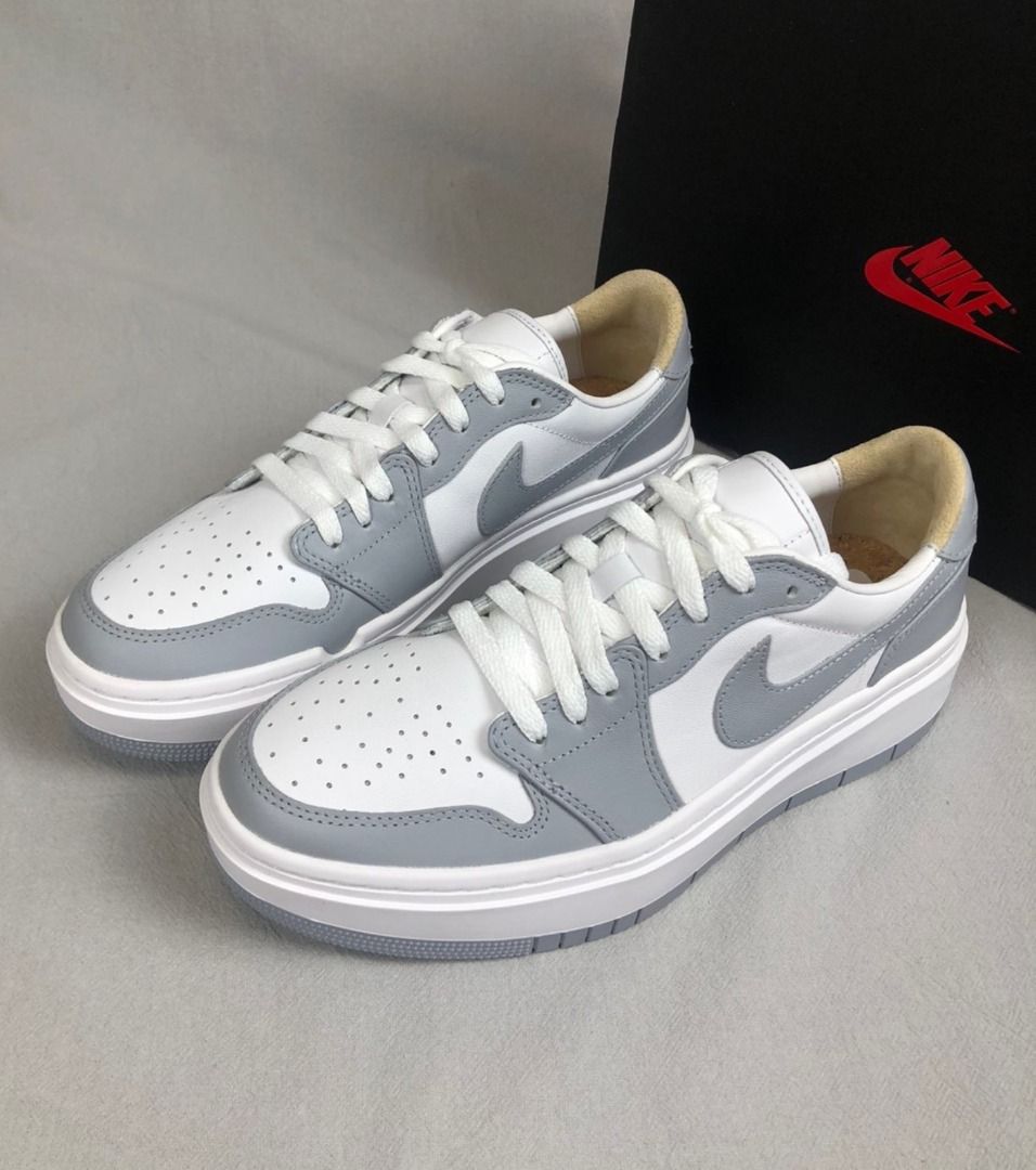 🔥全新原盒🔥Jordan Air Jordan 1 elevate low se ''wolf grey'' 厚底