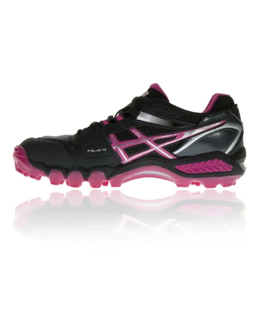 Black asics field store hockey turf shoes