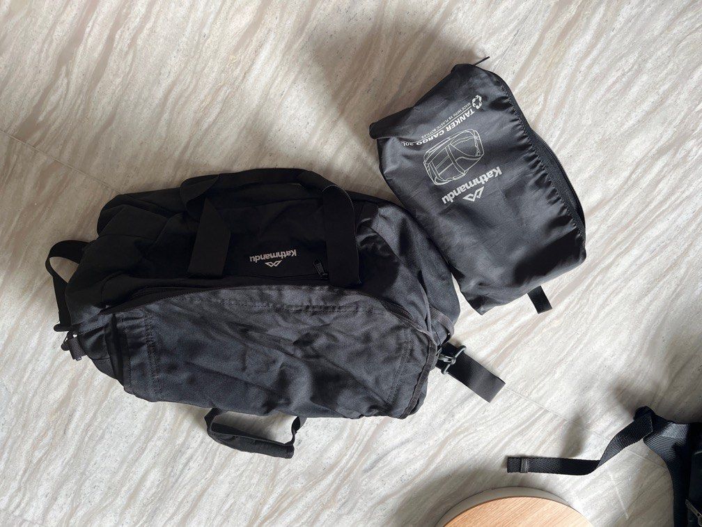 Kathmandu Tanker Cargo 30L foldable duffle bag, Men's Fashion, Bags