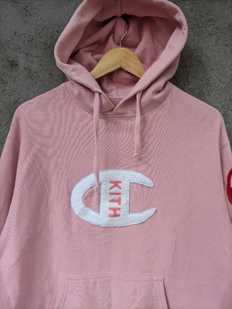 Kith champion sales hoodie pink