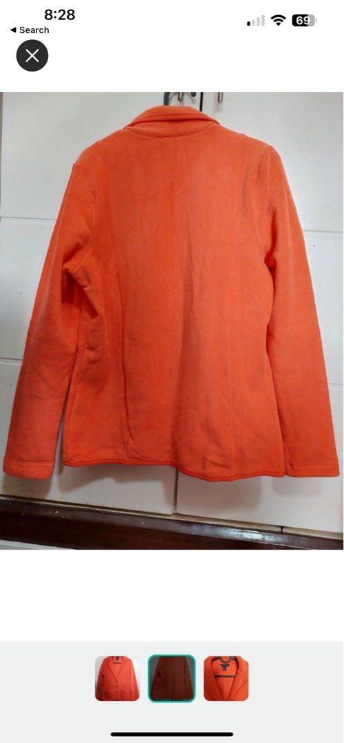 Lands end outlet orange jacket