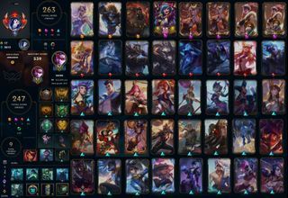 League of Legends PH Account | •Level 390 | •263 Skins | •148 Champions | •2 Prestige Skins | •Unranked | •FULL ACCESS