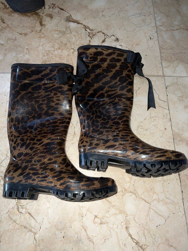 Capelli rain boots leopard cheap