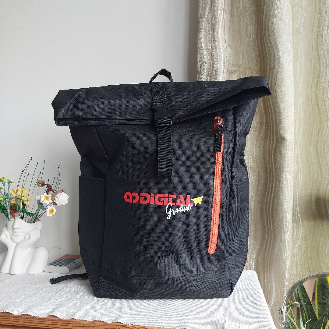 Lightweight roll top top backpack