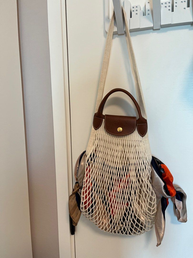 Longchamp Le Pliage Filet Mesh-knit Bag