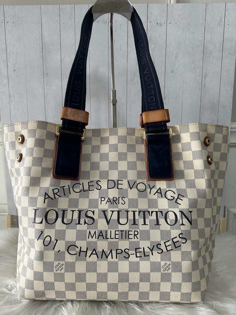 Louis Vuitton Limited Edition Damier Azur Canvas Beach Cabas PM