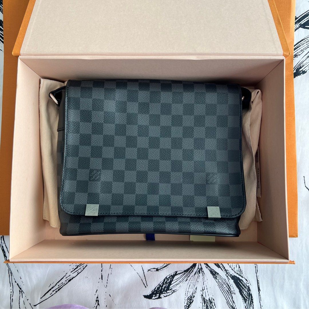 LV District PM Damier Graphite, Luxury, Bags & Wallets on Carousell