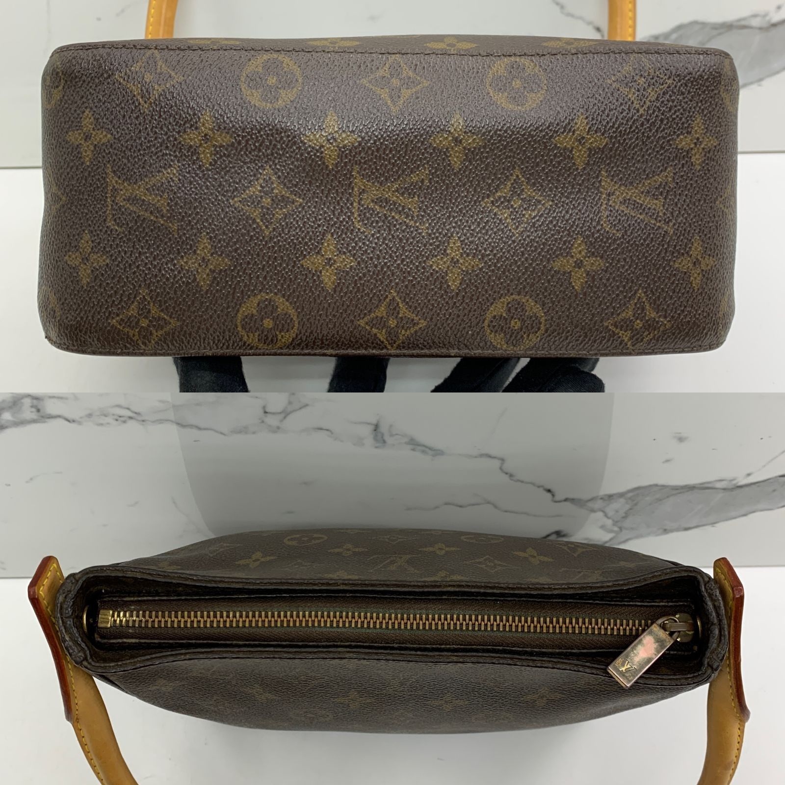 Auth Louis Vuitton Monogram Looping MM M51146 Women's Shoulder Bag