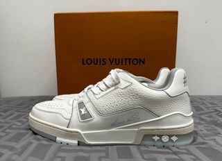 Lv trainer low trainers Louis Vuitton Pink size 7.5 US in Plastic