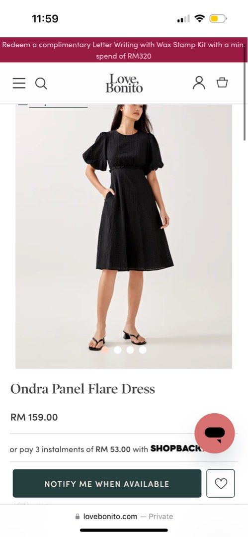 Panel online flare dress