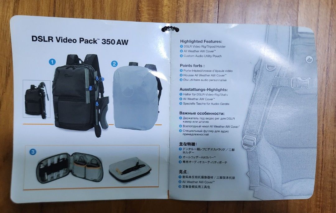 Lowepro DSLR Video Pack 350 AW Photography Photography