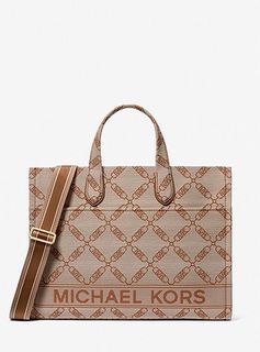 Michael Kors Bags | Michael Kors Large Reed Tote Bag | Color: Brown/Gold | Size: Large | Designpalace's Closet