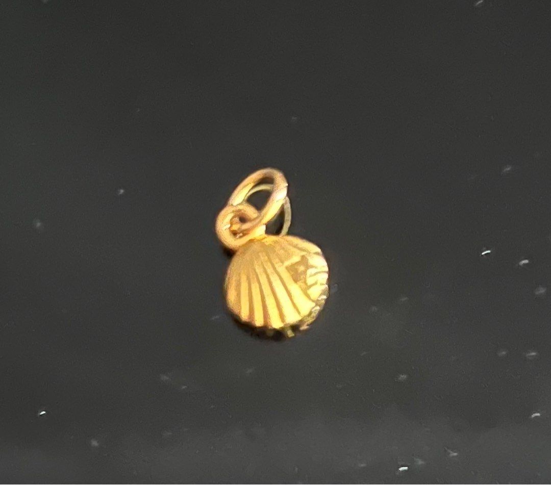 Gold shell charm store
