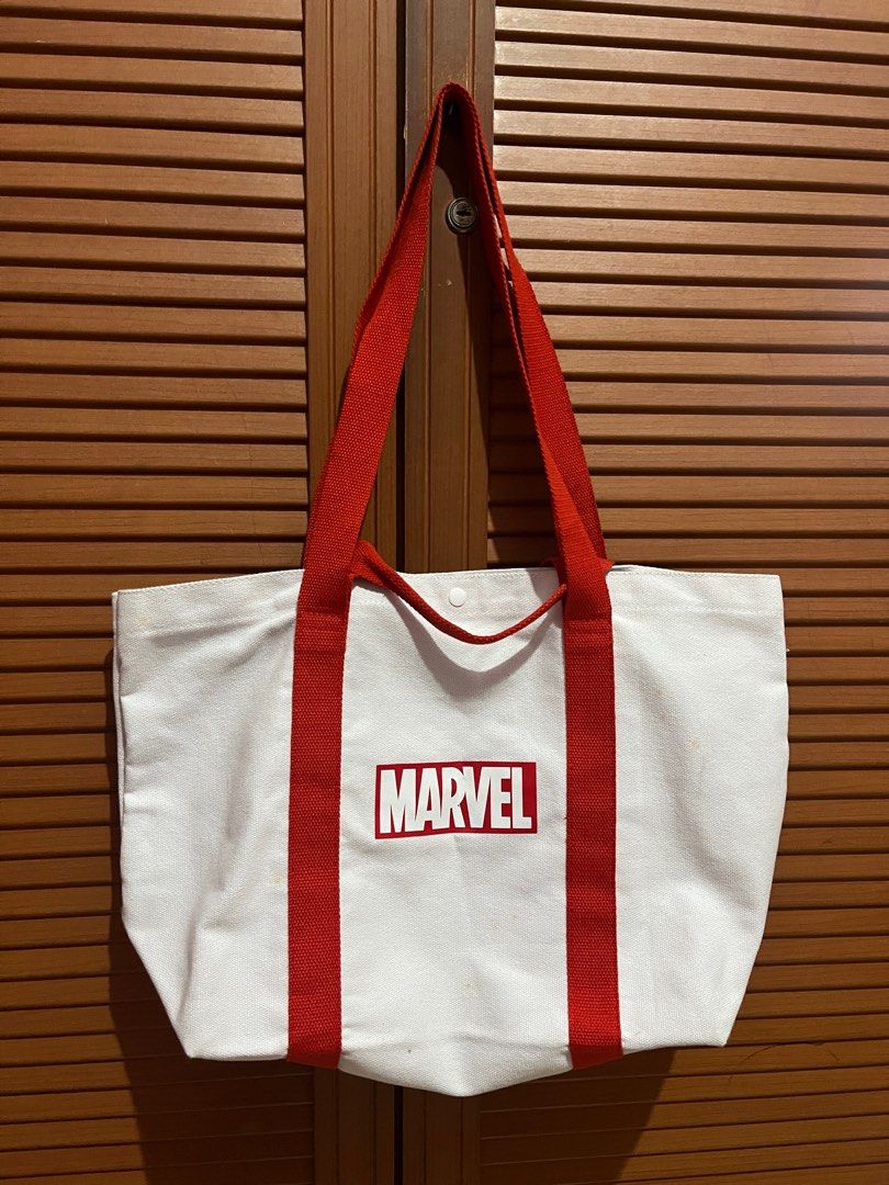 MINISO X Marvel Tote Bag White Red on Carousell