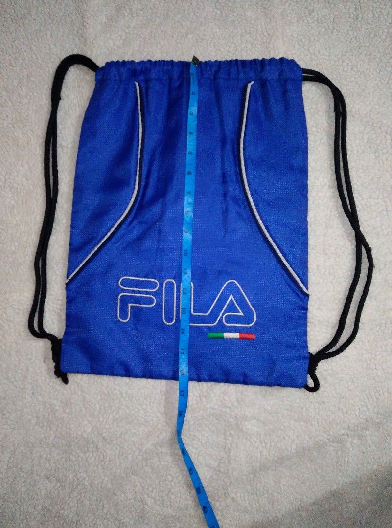 Missy s FILA Blue Drawstring Bag Men s Fashion Bags Backpacks on Carousell