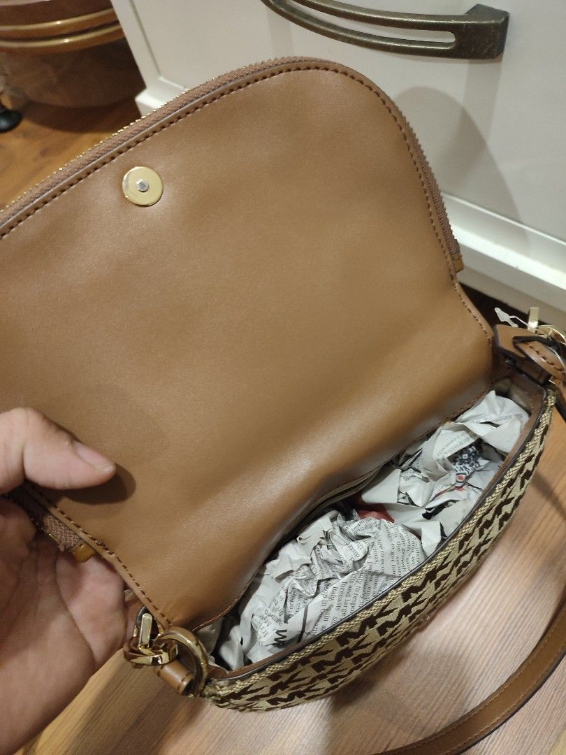 Mk monogram sling bag deals