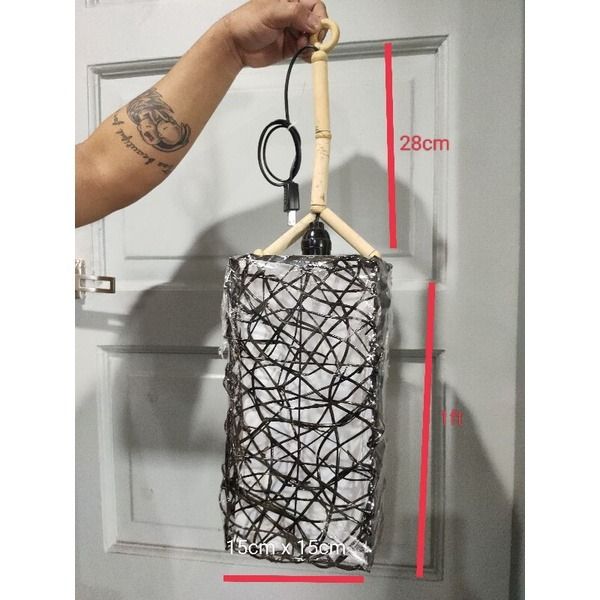 Native Rustic Hanging Lamp Handycrafts (Category: Lighting) located in Malabon City. Submitted by njmanzano213 (Listing ID 1251204627, Image 2). Description: Made of nito vine Proudly made from the Province of Albay with on/off switch Also accept bulk order.
