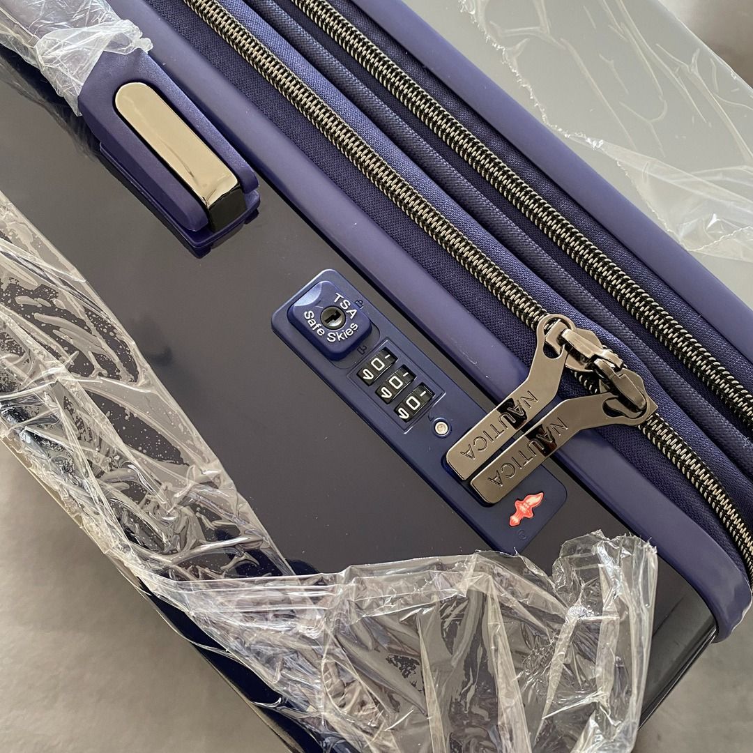 Nautica Luggage 24" Hard Case Orange Black Teal Gray on Carousell