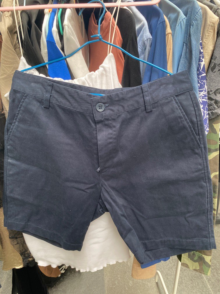 Navy Shorts, Men's Fashion, Bottoms, Shorts on Carousell