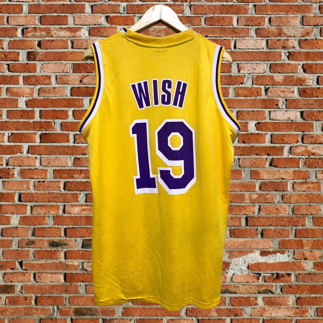 RARE WISH LA LAKERS #00 WHITE HOME JERSEY GIVEAWAY ADULT XL NBA CHAMPIONS