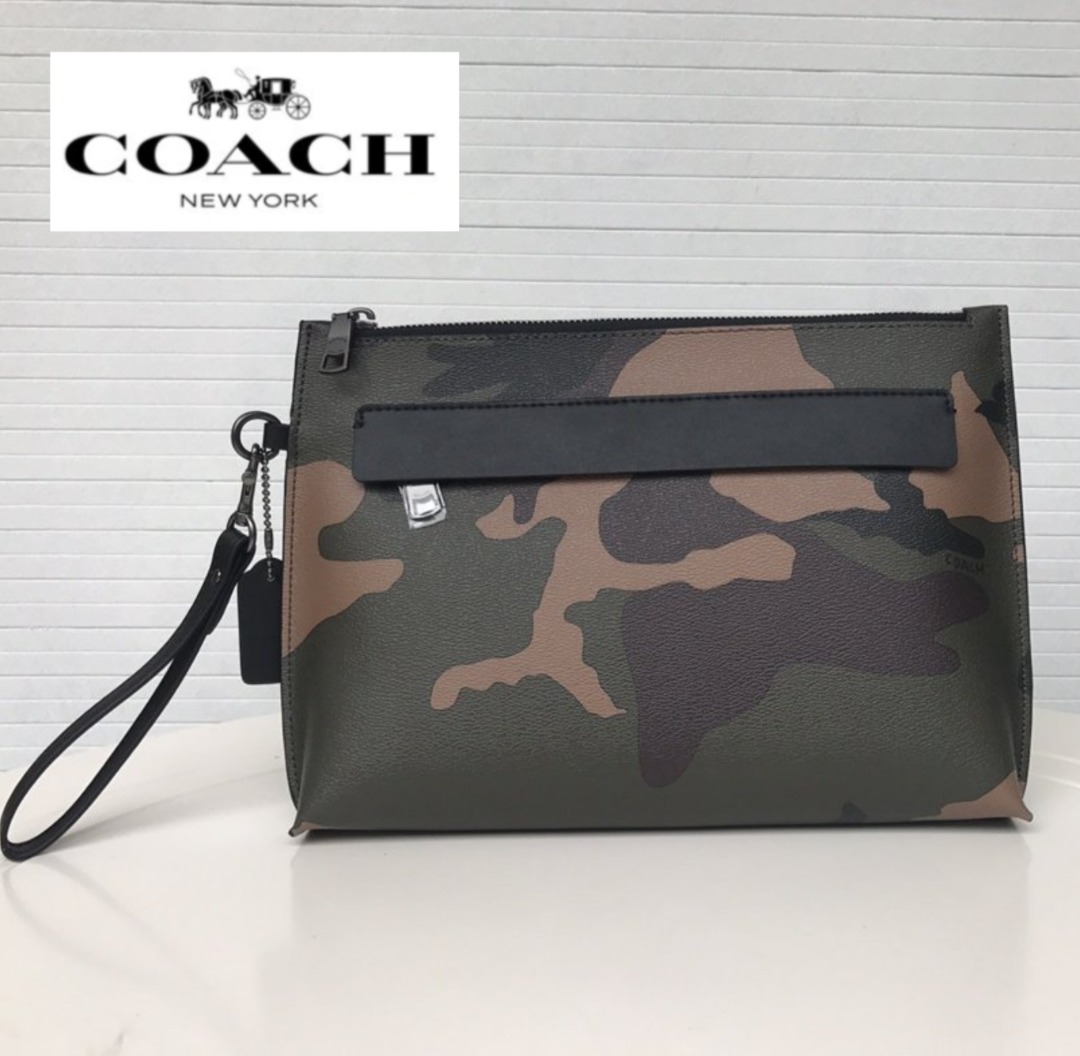 Camo purse coach on sale