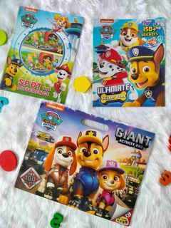 Nickelodeon Paw Patrol Set of 3 Activity Books, Coloring, Spot the Difference and more