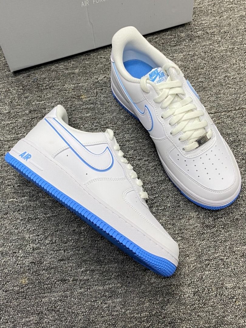 💕全新正貨/Nike Air Force 1 Low 板鞋男女同款大學藍, 男裝, 鞋, 波鞋