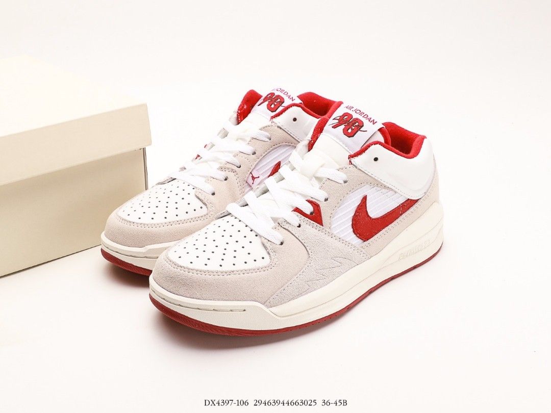 Air force jordans red discount