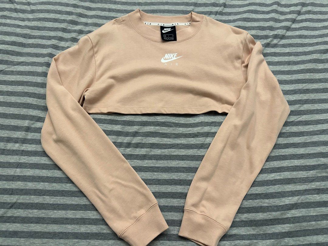 Nike air long sleeve crop clearance top