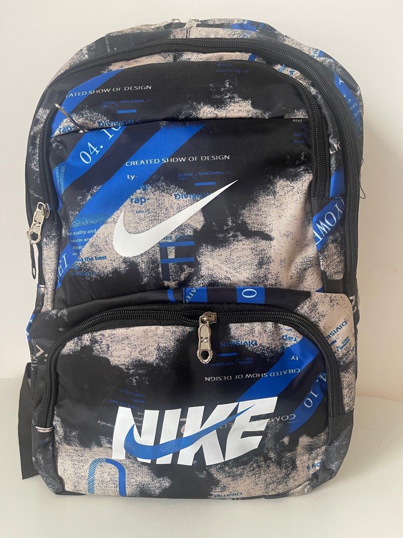 Nike mesh backpack blue discount