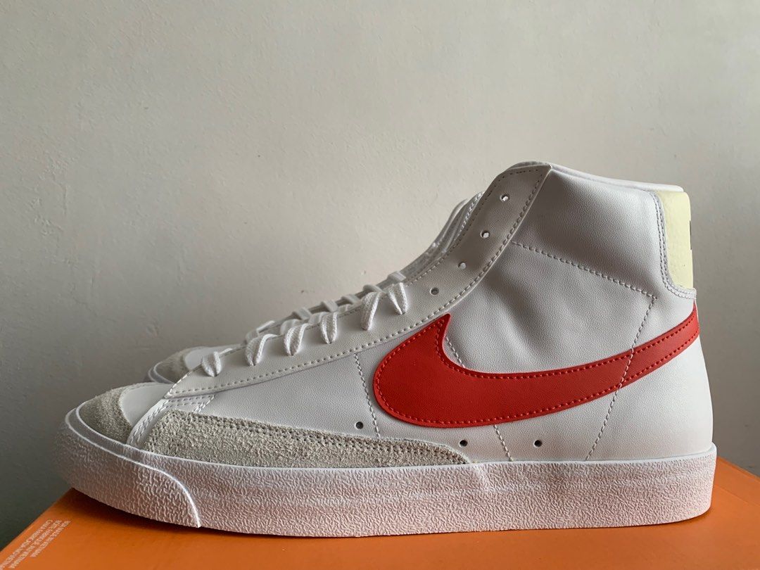 Nike Blazer Mid 77 Vintage Red Men s Fashion Footwear Sneakers on Carousell