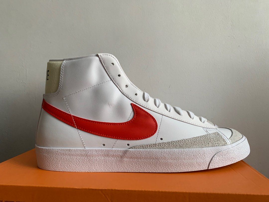 Nike Blazer Mid 77 Vintage Red Men s Fashion Footwear Sneakers on Carousell