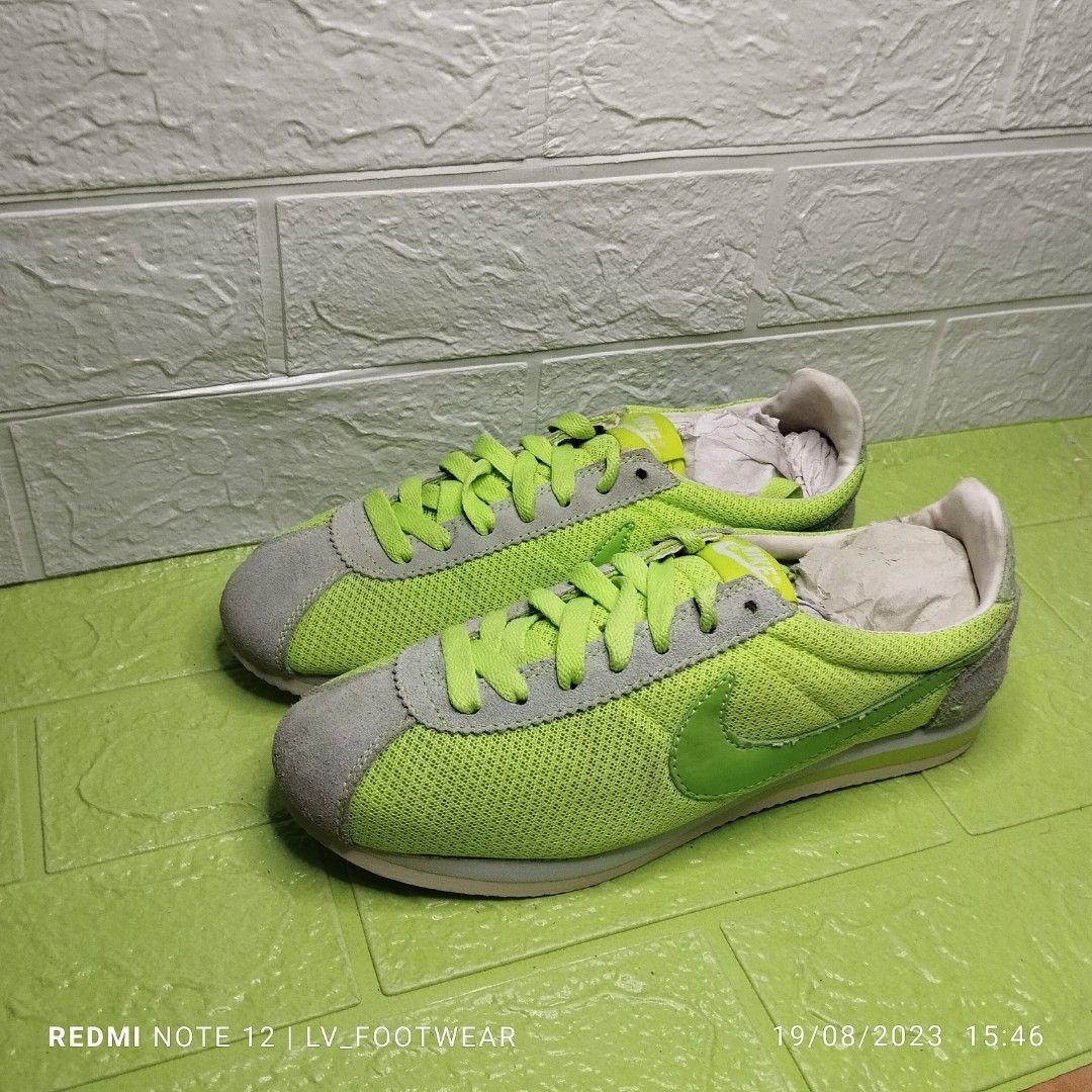 Nike cortez lime green