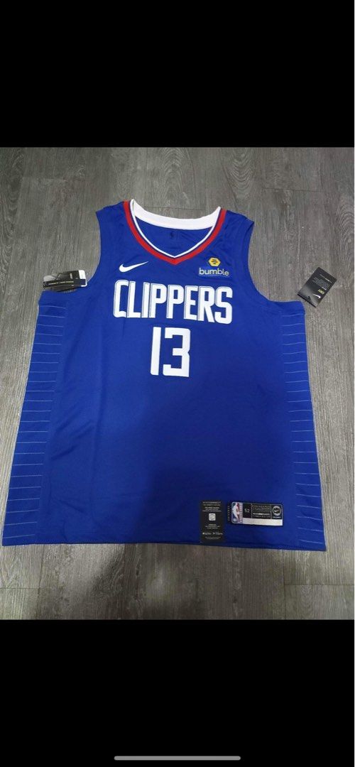 NEW CLIPPERS PAUL GEORGE #13 SWINGMAN CITY EDITION WHITE JERSEY 2XL 56