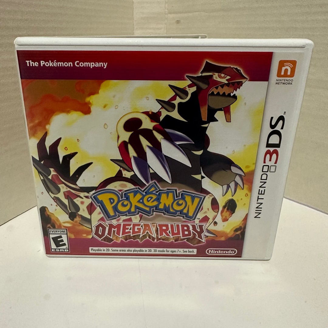 Nintendo 3DS Game Pokemon Omega Ruby US Region ESRB RPG Action