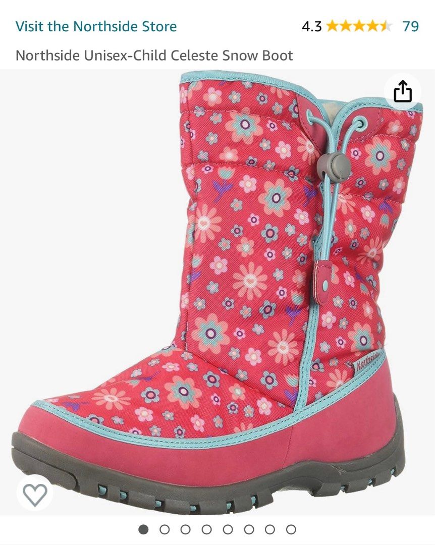 Used Northslide Girl s Snow Boots US Size 11