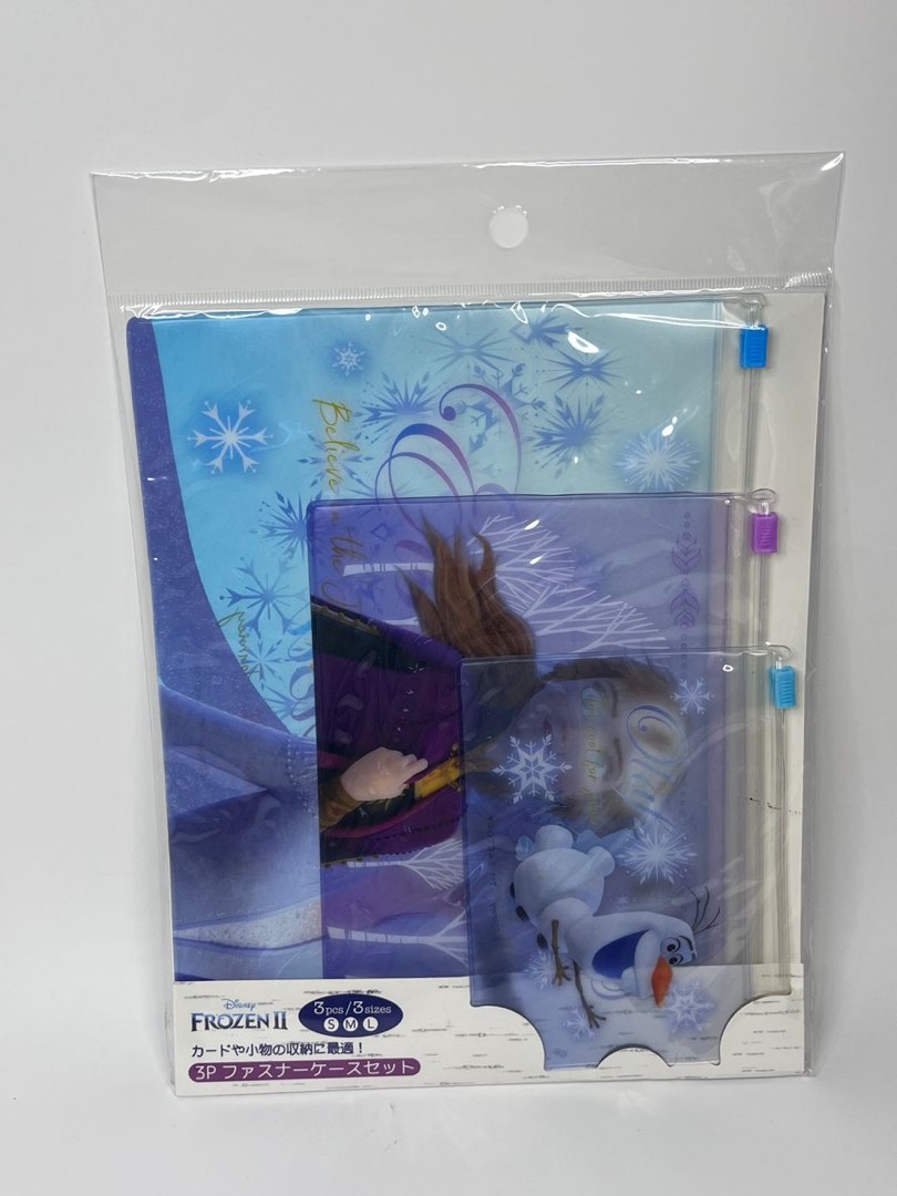 Original Disney frozen Elsa Anna and Olaf zipper bag storage bags cute