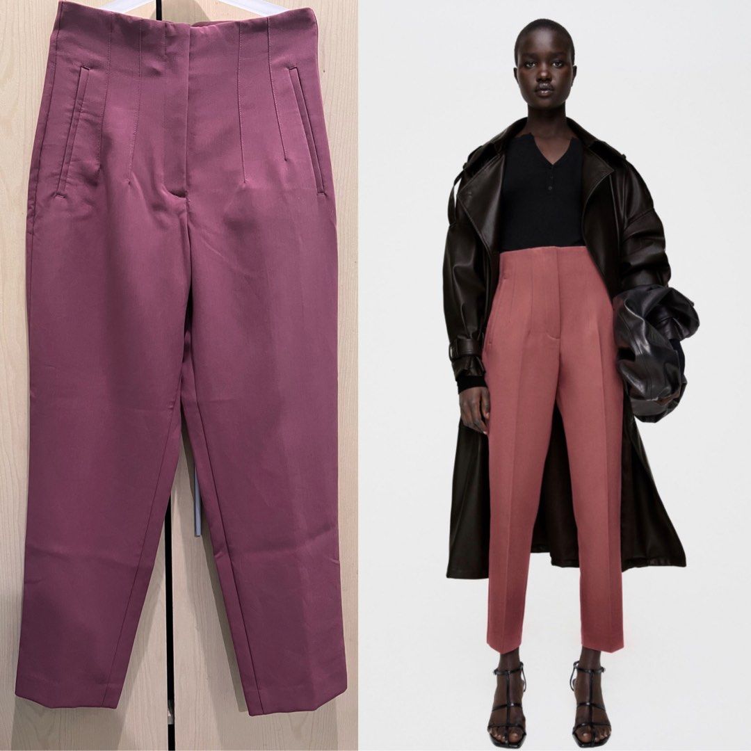 Zara highwaisted trouser pant, Women's Fashion, Bottoms, Other