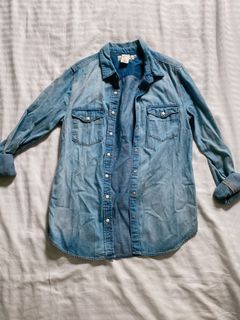 Oversized H&M Denim Shirt