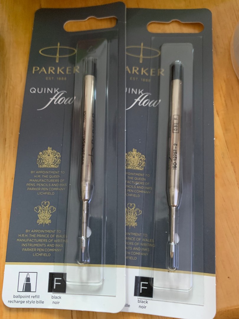 Parker Quink Flow Fine Black Pen Ink Refill, Hobbies & Toys, Stationery