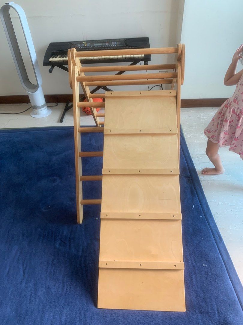 Pikler triangle with ramp, Babies & Kids, Baby Nursery & Kids Furniture