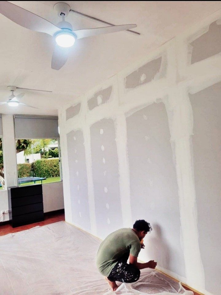 Plastering service, Epoxy flooring, painting service, door painting