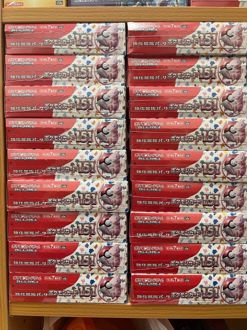 Pokemon 151 Japanese Booster Box ( RDY STOCK ), Hobbies & Toys, Toys & Games on Carousell